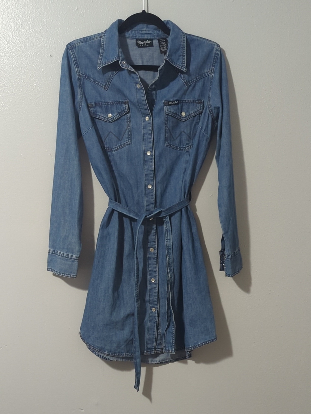 Wrangler Retro Pearl Snap Denim Dress - Picture 6 of 8
